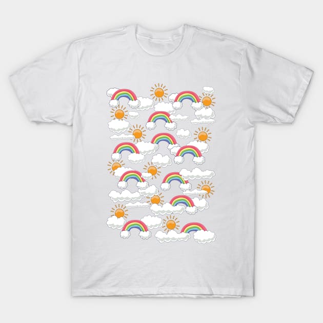 Rainbow Weather T-Shirt by nickemporium1